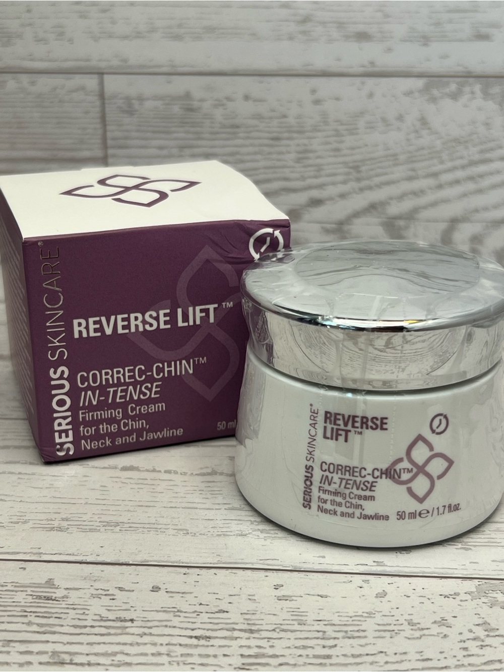 Serious Skincare Reverse Lift Correc-Chin In-Tense Firming Cream — 1.7oz